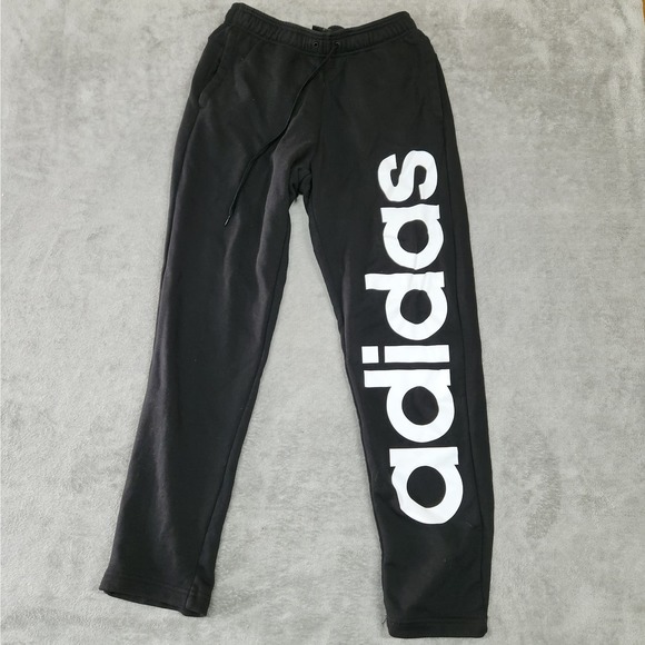 men's Black ADIDAS AB6066 Sport Joggers tracksuit LIN Pant CH bottoms size M‎ - Picture 1 of 5